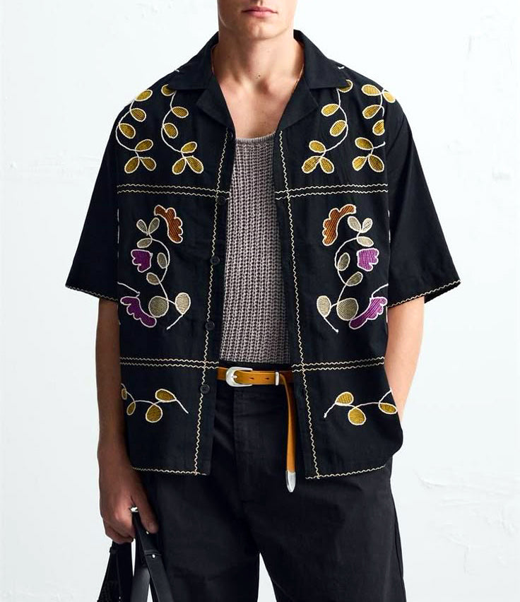 Premium Embroidery Oversize Shirt
