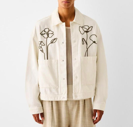 Premium Oversize Flower Design Shirt