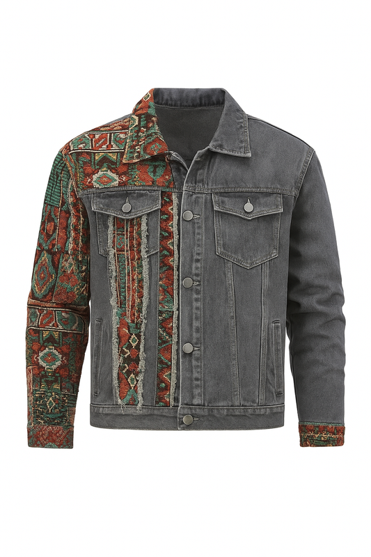 Poshaak Noir Stitch Denim Jacket