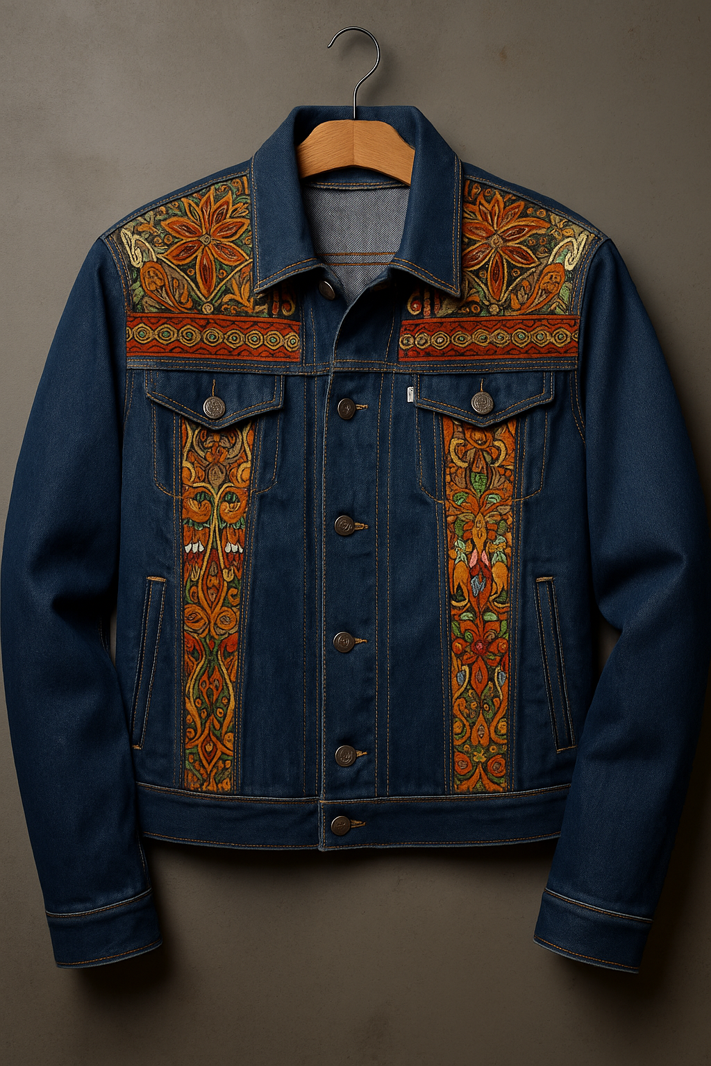 Poshaak Blue Realm Denim Jacket